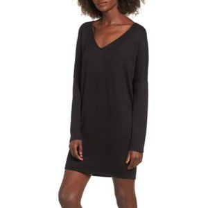 BP. V-Neck Dress SMALL BLACK
